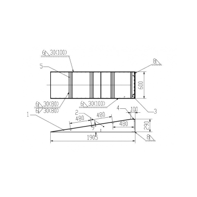 Ramps fix for scissor lift for wheel alignment 1 pcs.