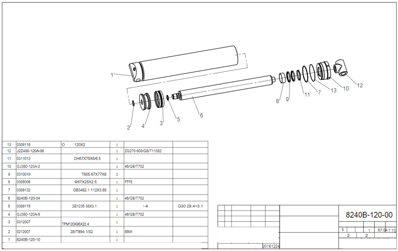 Les v&eacute;rins hydrauliques Master D = 120 mm L = 860 mm &eacute;l&eacute;vateur &agrave; ciseaux pour lalignement des roues 8240B4