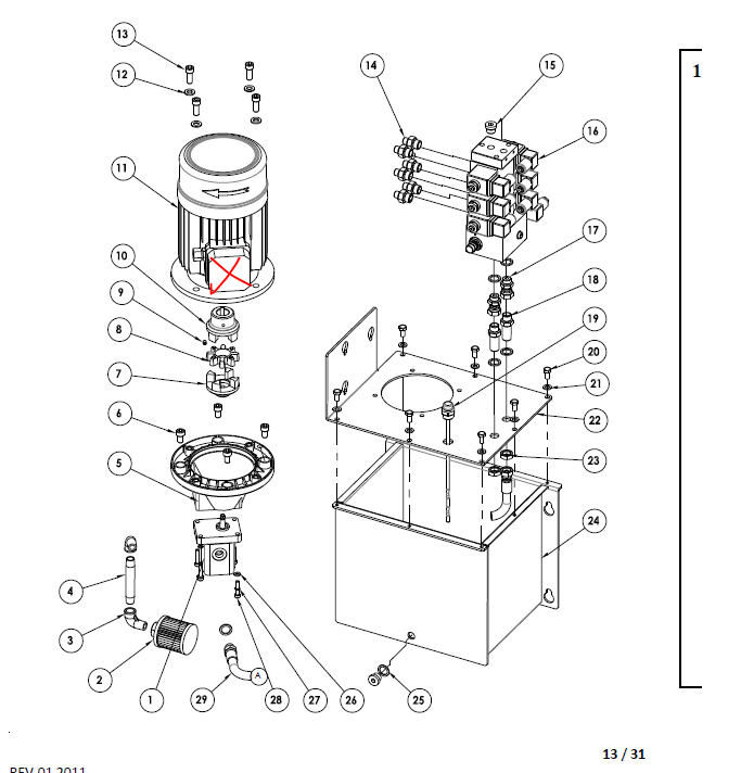 couvercle pour moteur hydraulique - pour...