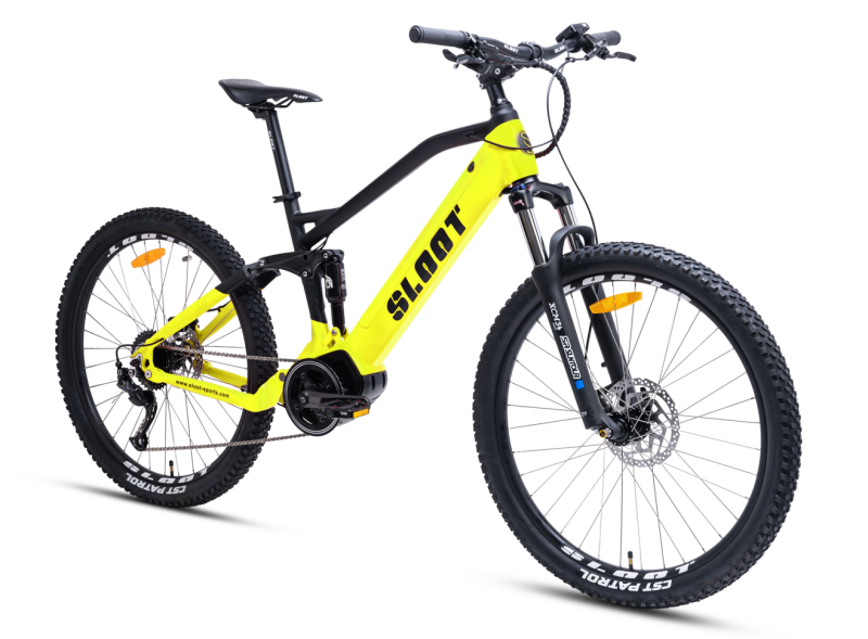 Elektrofahrrad E-MTB Fully 27,5&quot; E-FU5000 Gelb