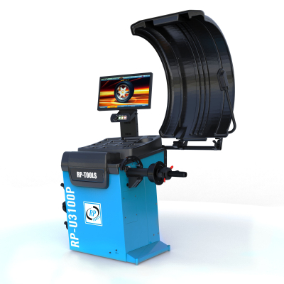 Wheel balancer fully automatic 230V, 10-32 inches with measuring arm rim width and LCD display - RP-U3100P