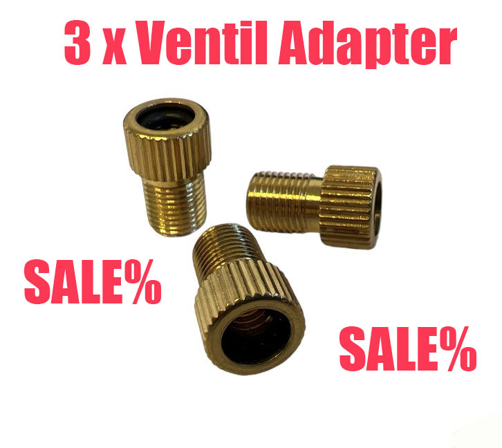 3xFahrrad Ventil Adapter Fahrradventil Pedelec