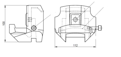 Alufelgen Aufsatz f&uuml;r LKW-Montiermaschine RP-R-U296P und RP-R-U297P 1 Stk. (Alte Ausf&uuml;hrung)