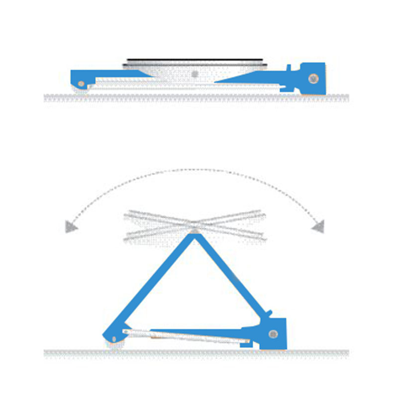 Mobile lifting platform mechanical mobile jack blue