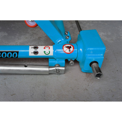 Mobile lifting platform mechanical mobile jack blue