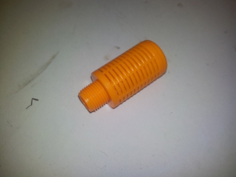 Silencer Vent 1/8 inch orange for pedal valve for...